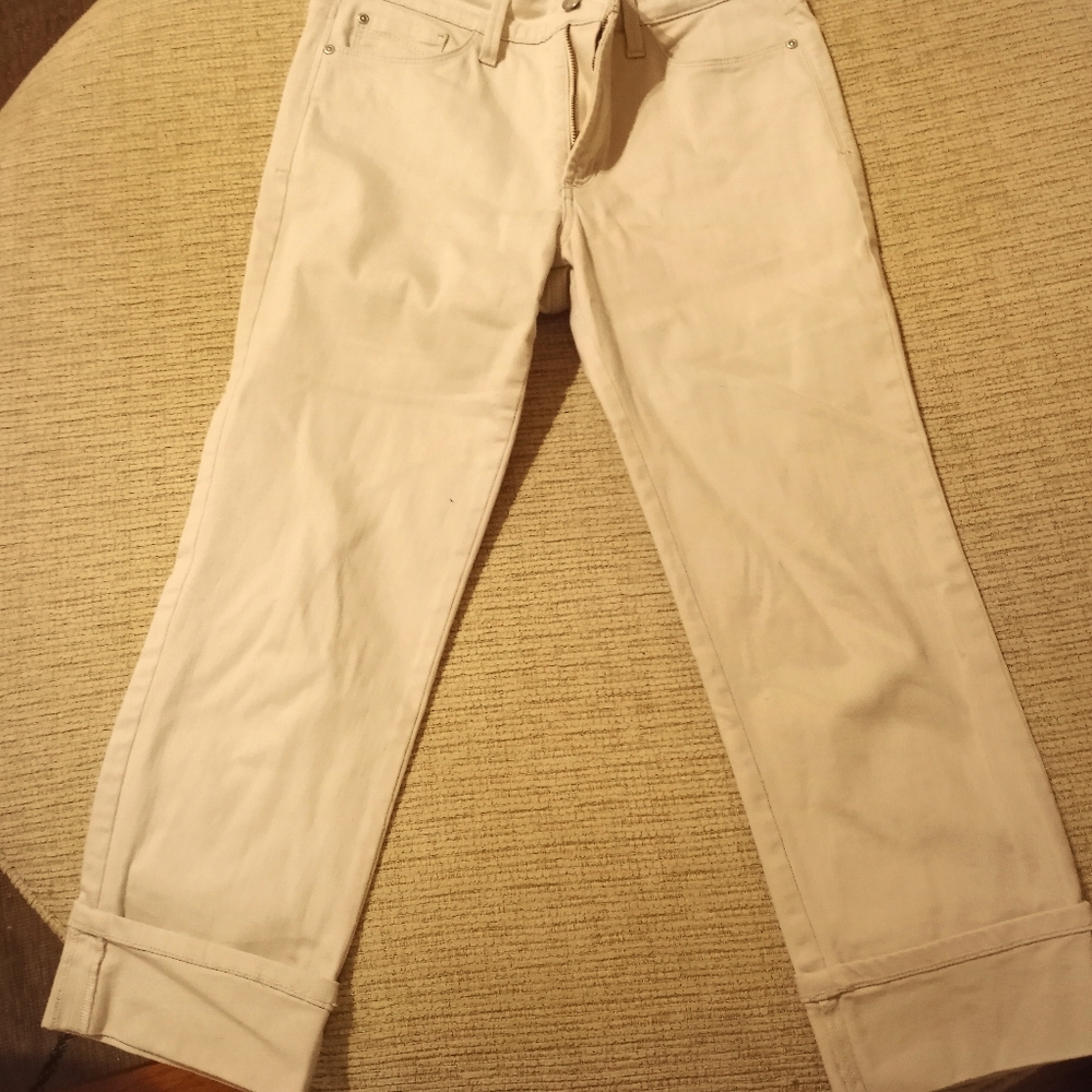 NYDJ dayla wide cuff Capri khaki